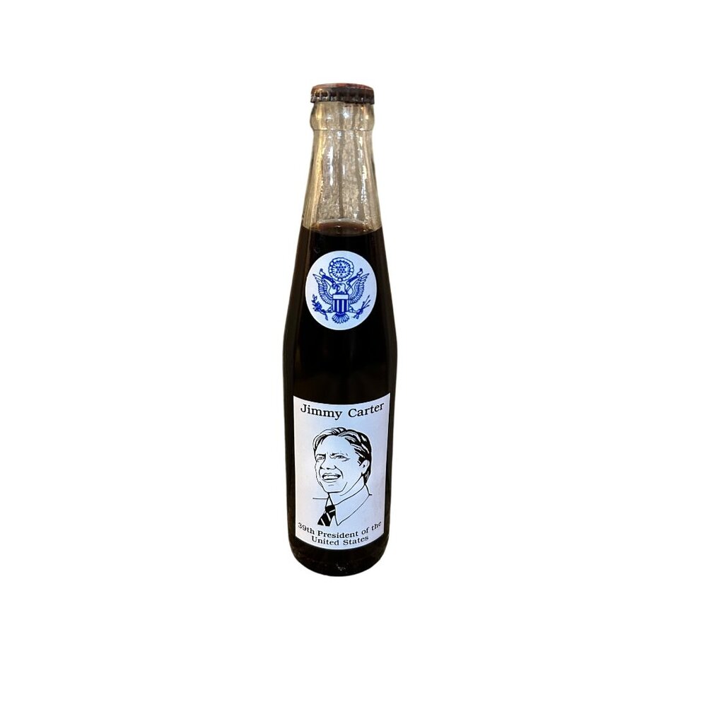 Jimmy Carter 39th President Commemorative Coca-Cola Bottle 10 Fl Oz Limited Edit